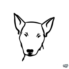  Bullterrier matrica 3 matrica