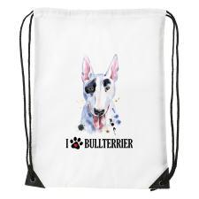  Bullterrier - Sport táska Fehér egyedi ajándék