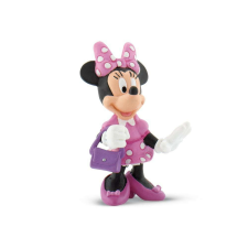 Bullyland Disney - Mickey egér játszótere: Minnie táskával játékfigura