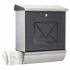 BURG WACHTER LuccaSet 37130 NI nagyméretű kerítésen kívüli postaláda újságtartóval postaláda