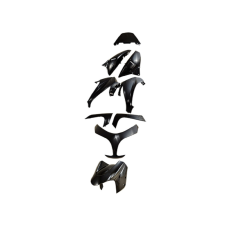 Burkolatalkatrész-készlet 9 darab fekete Yamaha T-Max 500 2008-2011 modellhez motorkerékpár idom