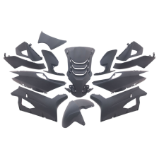  Burkolatkészlet EDGE 14 darab fekete matt a Peugeot Speedfight 4 számára motorkerékpár idom