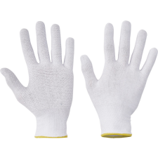  BUSTARD EVO VAM pamutkesztyű+PVC fehér 9 védőkesztyű