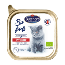 Butcher's BIO foods marhahús pástétom macskáknak 85g macskaeledel