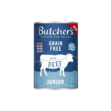 Butcher's Original Junior kutyatáp, marhahús zselés darabok, 400g kutyaeledel