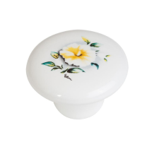  Bútorfogantyú E039-26 átmérő 38 mm szürke virág bútor