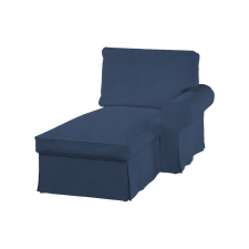 Bútorhuzatok.hu Ektorp fekvőfotel huzat (jobb oldali karfával) - Hanna denim lakástextília
