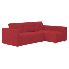 Bútorhuzatok.hu Manstad kanapé huzat jobb oldali ágyneműtartóval - Hanna piros lakástextília