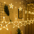 Buxton Karácsonyi csillagos fényfüggöny 3 x 1 m hideg fehér 8 program