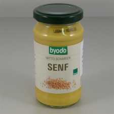 Byodo Byodo bio enyhén csípős mustár 200 ml alapvető élelmiszer