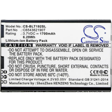  C654362190T Telefon akkumulátor 1700 mAh mobiltelefon akkumulátor