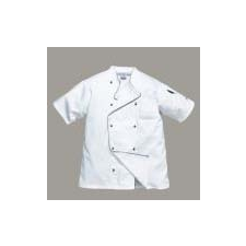  (C676) Aerated szakácskabát fehér férfi kabát, dzseki