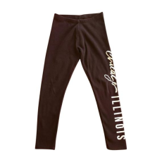  C&A fekete feliratos vastag lány leggings (méret: 158)