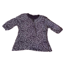  C&amp;A fekete virágmintás női blúz (méret: L) blúz