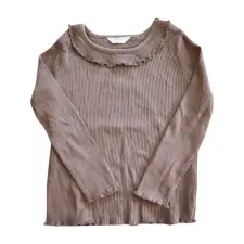  C&amp;A szürke bordázott kislány hosszú ujjú felső (méret: 110) gyerek póló