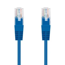 C-Tech patchkábel Cat5e, UTP, kék, 3m kábel és adapter