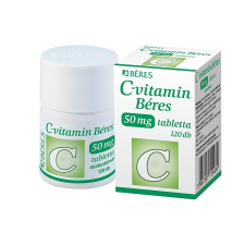 C-VITAMIN BERES 50MG TABLETTA 120X vitamin és táplálékkiegészítő