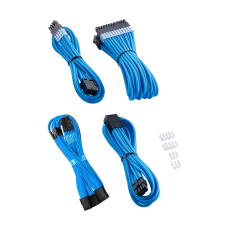 CableMod Pro ModMesh 12VHPWR StealthSense Tápkábel kiegészítő csomag - Világoskék (4 db/csomag) (0712198997832) kábel és adapter
