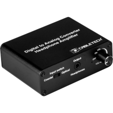Cabletech Digitális-analóg Jelátalakító Csatlakozó Fejhallgató-csatlakozóval (ZLA0857-3) kábel és adapter