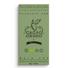 Cacao Crudo nyers étcsokoládé 70%, 50 g  *IT-BIO-006 tanúsítvány csokoládé és édesség