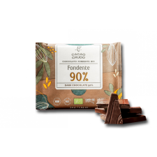 Cacao Crudo nyers étcsokoládé 90%, BIO, 30 g  *IT-BIO-006 tanúsítvány csokoládé és édesség