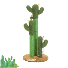  Cactus Cat karcolóoszlop, 83 cm magas, interaktív játékkal, AMT0066BN-XL, XL macskabútor