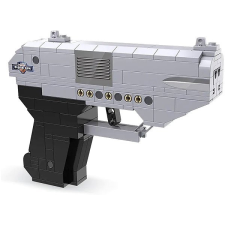 Cada készlet duplacsövű pisztoly 250 darab, műanyag pálcikákat lő ki barkácsolás, építés