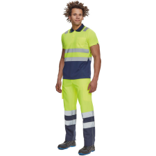  CADIZ HV galléros póló sárga/navy 3XL láthatósági ruházat