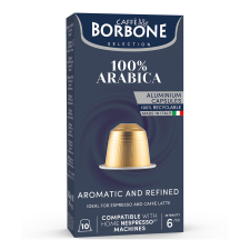 Caffé Borbone 100% Arabica alumínium Nespresso kapszula 10 db kávé