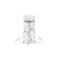 Cagsan HASZNÁLT CAGSAN lépcsős gurulóállvány Protube LNME (180)-Munkamagasság:6,4m létra és állvány