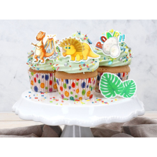  Cake-Masters tortadísz, dino, ostyapapír, 16 db sütés és főzés