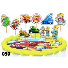 CAKE TOPPERS díszítő készlet - BOB THE BUILDER TALK 10db. party kellék