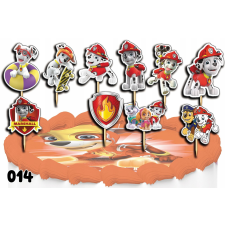CAKE TOPPERS díszítő készlet - PSI PATROL PAW MARSHALL 10db. party kellék