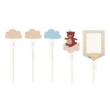 Cake Toppers Teddy Bear, Mix, 12-14 cm (1 pkt / 5 pc.) sütés és főzés