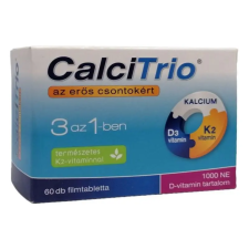 Calcitrio kalcium + K2 + D3-vitamin filmtabletta 60db vitamin és táplálékkiegészítő