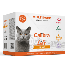 Calibra Cat Life pouch Adult Multipack 12×85 g macskaeledel