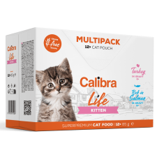 Calibra Cat Life pouch Kitten Multipack 12×85 g macskaeledel