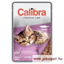Calibra Cat Premium Line Kitten Salmon 100g alutasakos eledel kölyökmacskának macskaeledel