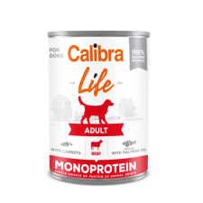  Calibra Dog Life Adult beef with carrots konzerv 400g kutyaeledel
