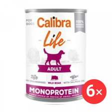 Calibra Dog Life konzerv eledel felnőtt kutyáknak vaddisznóval és áfonyával 6 × 400 g kutyaeledel