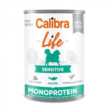 Calibra Dog Life Sensitive Salmon with rice konzerv 400g kutyaeledel