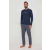 Calvin Klein férfi pizsama 000NM2184E M INTL Fehér/Navy