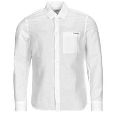 Calvin Klein Jeans Hosszú ujjú ingek LINEN COTTON SHIRT Fehér EU M