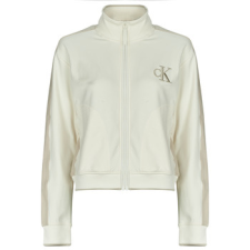 Calvin Klein Jeans Pulóverek LS STRETCH TERRY FZ TRACK JACKET Fehér EU XS női pulóver, kardigán