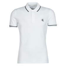 Calvin Klein Jeans Rövid ujjú galléros pólók TIPPING SLIM POLO Fehér EU XL férfi póló
