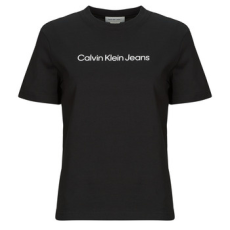 Calvin Klein Jeans Rövid ujjú pólók A- INST. LOGO CLASSIC TEE SS Fekete EU L