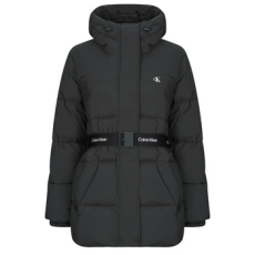 Calvin Klein Jeans Steppelt kabátok BELTED MIDWEIGHT PUFFER Fekete EU S