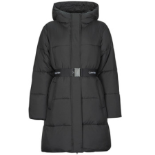 Calvin Klein Jeans Steppelt kabátok LOGO BELT LONG PUFFER Fekete EU M női dzseki, kabát
