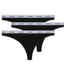 Calvin Klein Jeans Stringek THONG 3PK X3 Fekete EU S