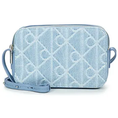 Calvin Klein Jeans Válltáskák EMBLEM AOP DENIM CAMERA BAG Kék Egy méret